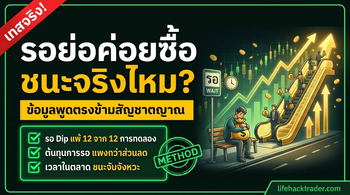 รอย่อค่อยซื้อ ได้จริงไหม? เทส DCA vs Lump Sum ด้วยข้อมูลจริง